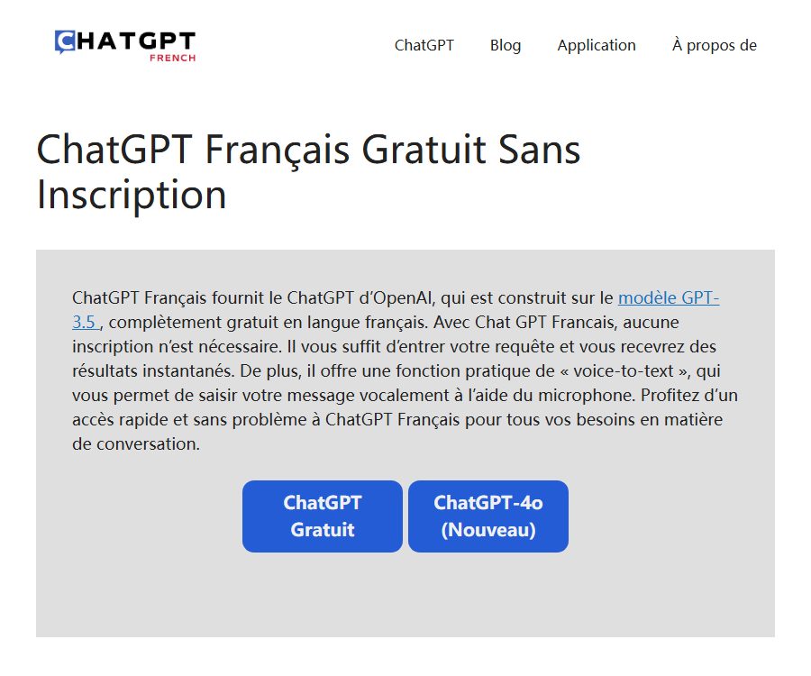ChatGPT Français