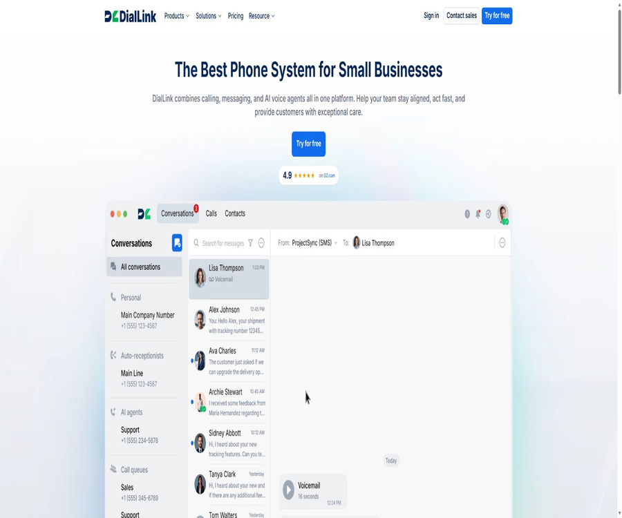 Business Phone System & AI Voice Agents