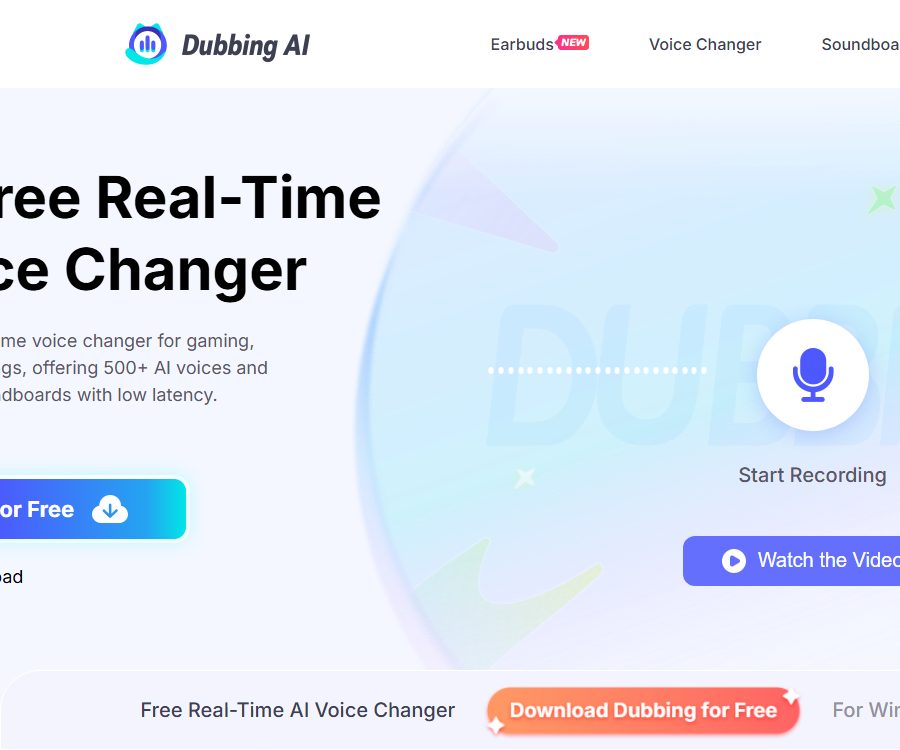 Dubbing AI- AI Voice Changer For Gamers and Streamers