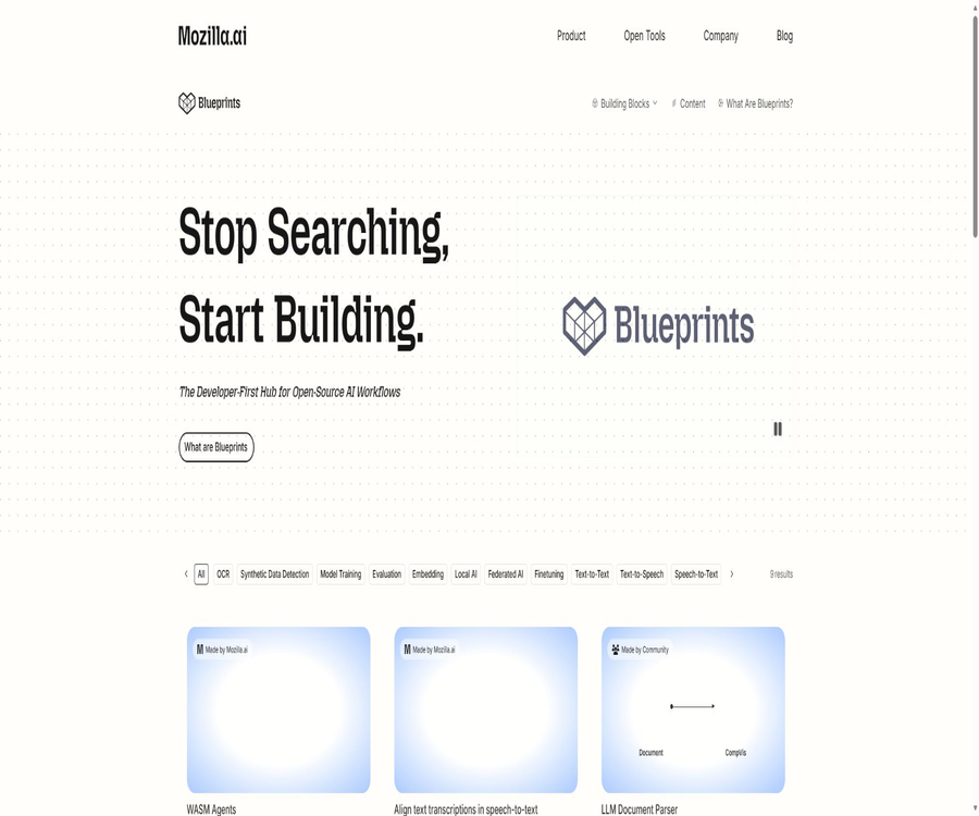 Blueprints | Mozilla.ai