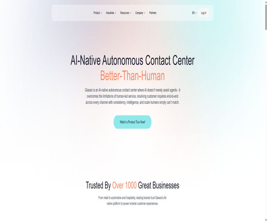 AI-Native Autonomous Contact Center Powered by AI Agents