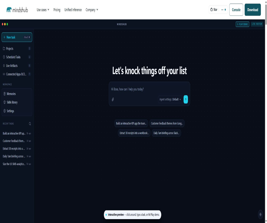 MindsHub by MindsDB