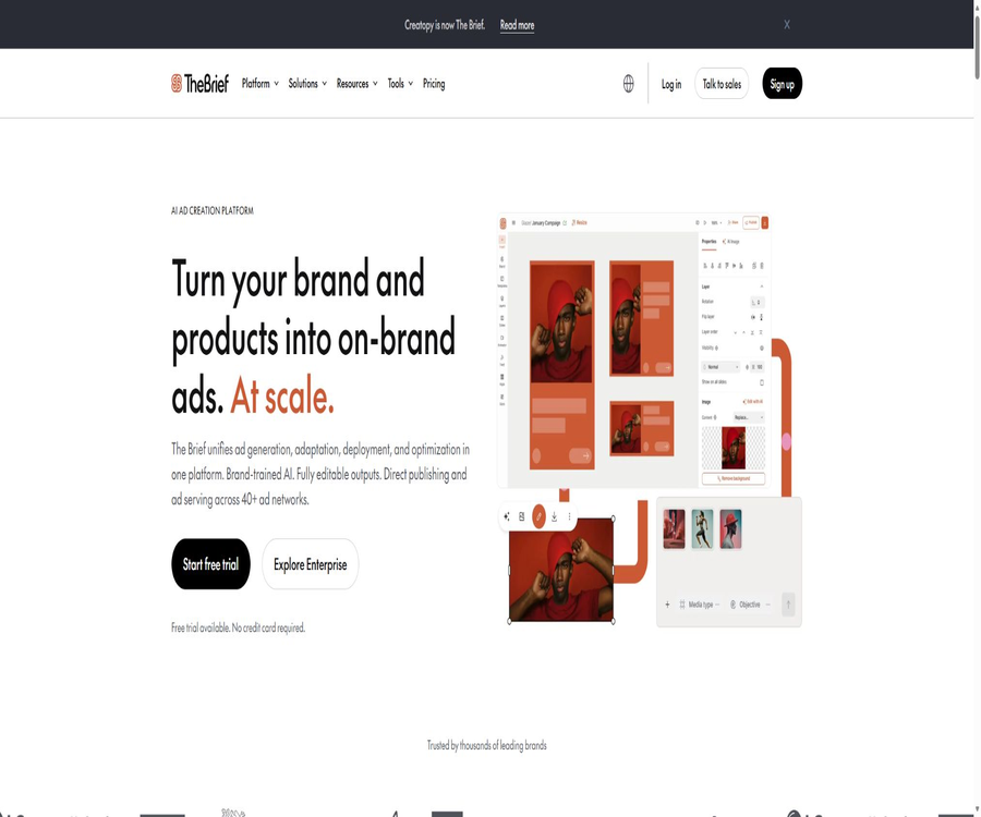 AI-powered ad generation - The Brief AI
