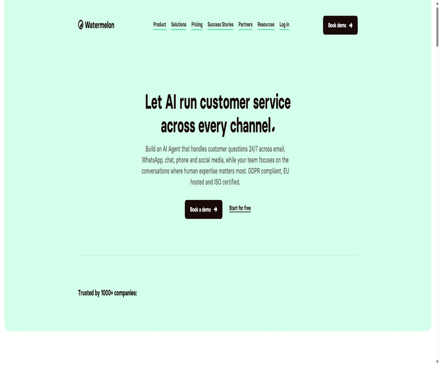 AI Agent for customer service | Watermelon