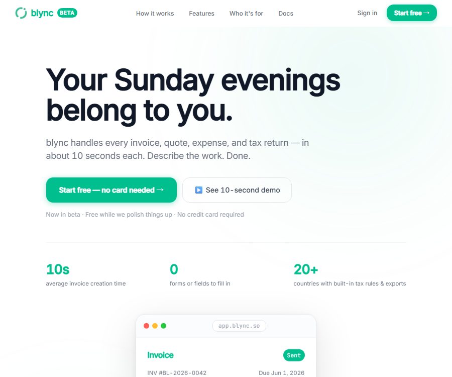 Blync Invoicing