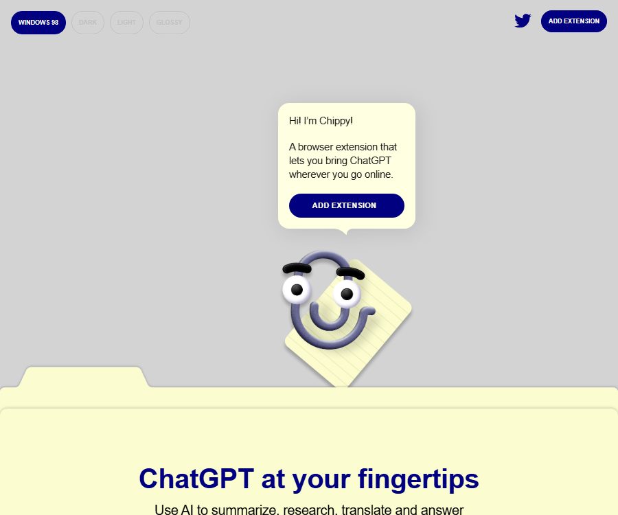 Chippy - AI ChatGPT Chrome extension