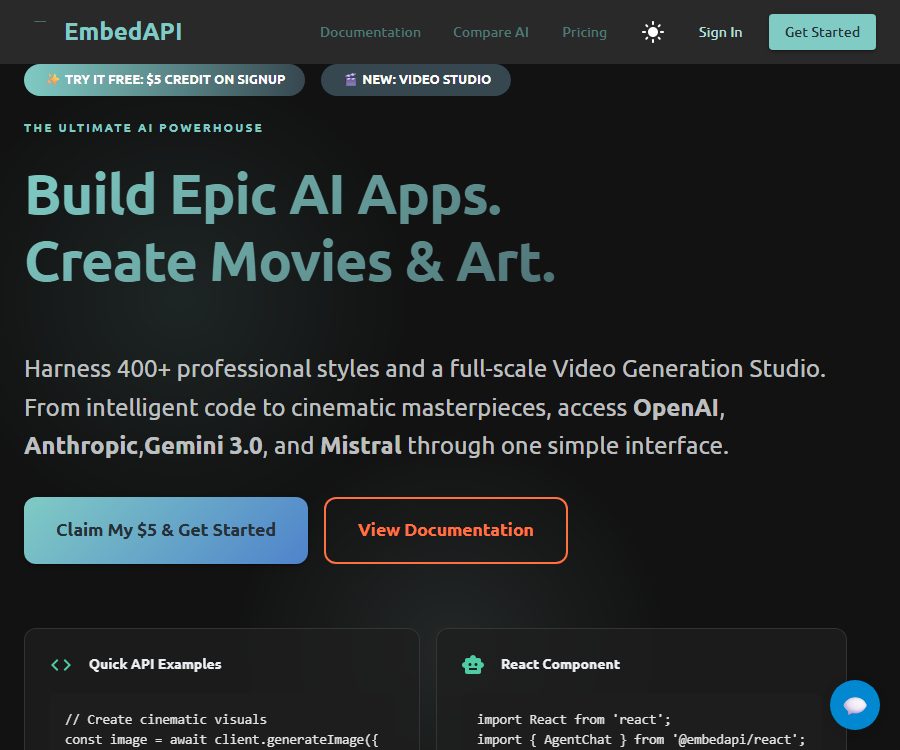 EmbedAPI