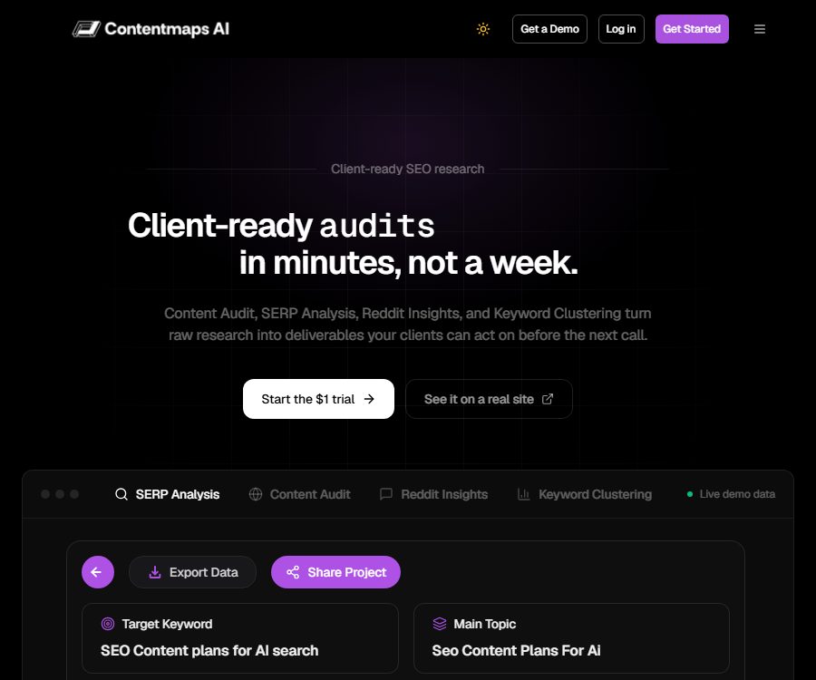 Client-Ready SEO Audits & Briefs, Fast
