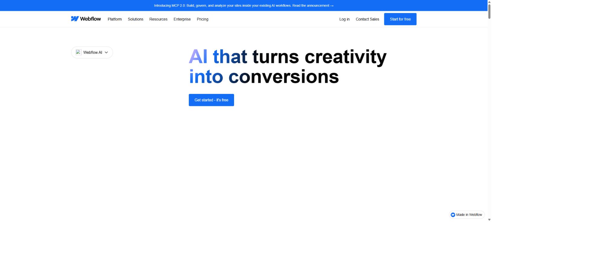Webflow AI