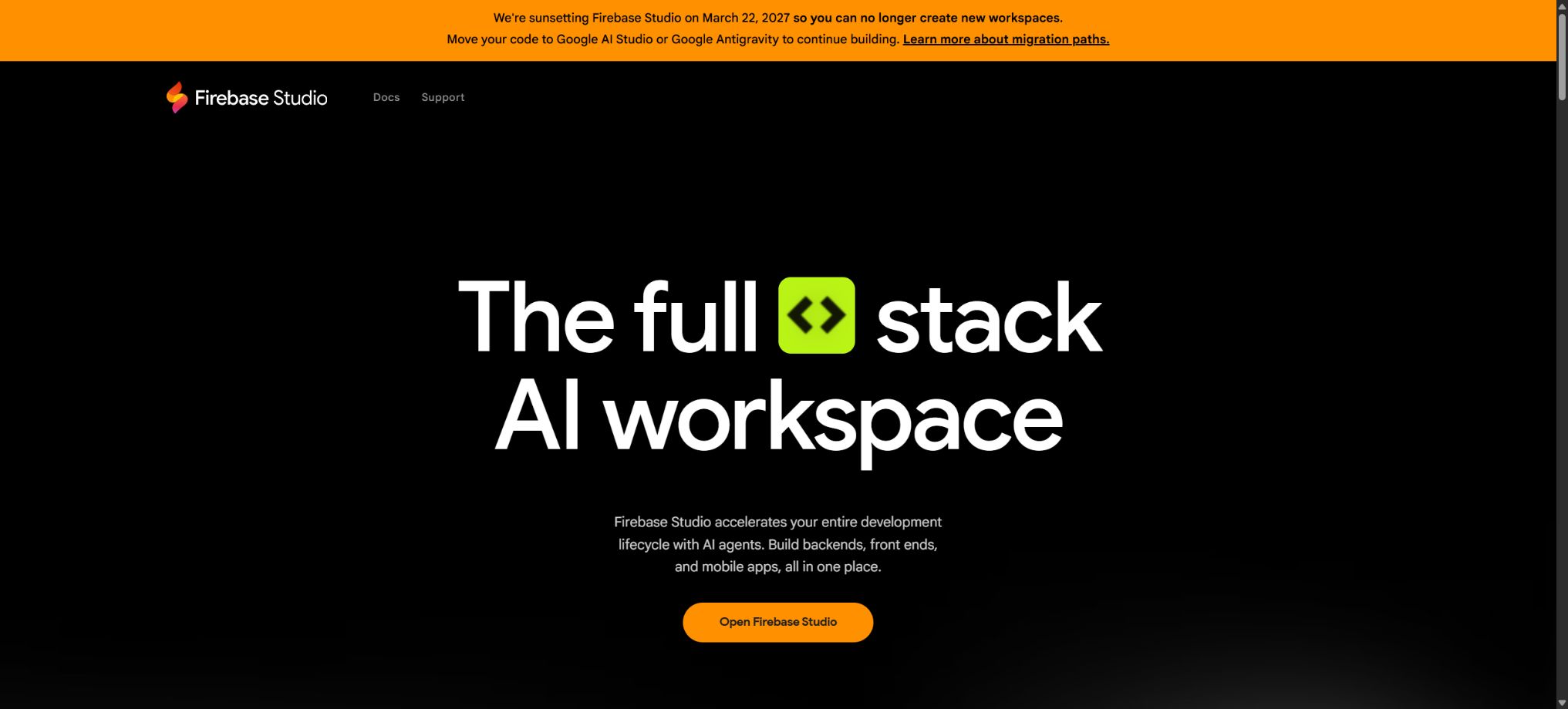 Firebase Studio