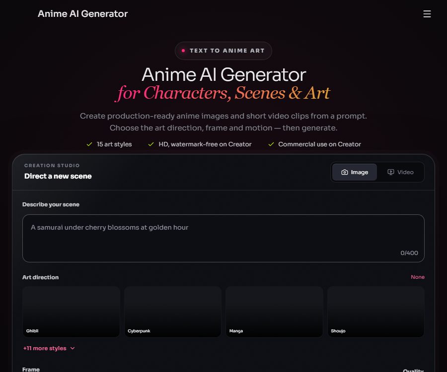 Anime AI Generator