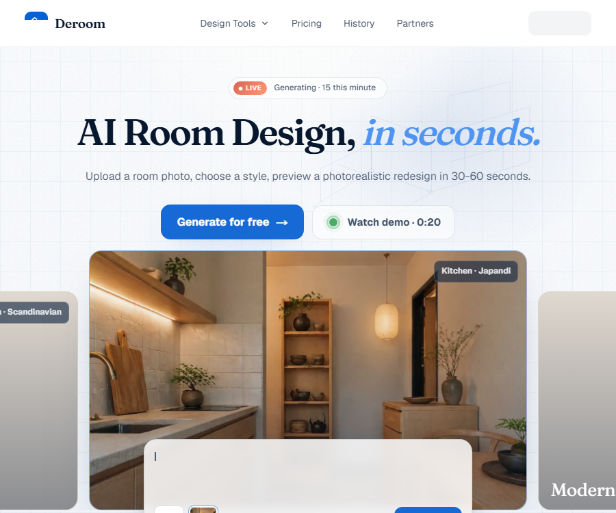 DeRoom AI – AI 室内设计