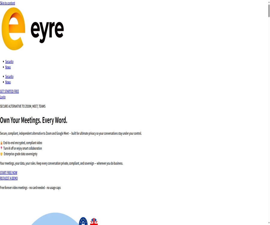 Eyre: European Secure Meeting Platform