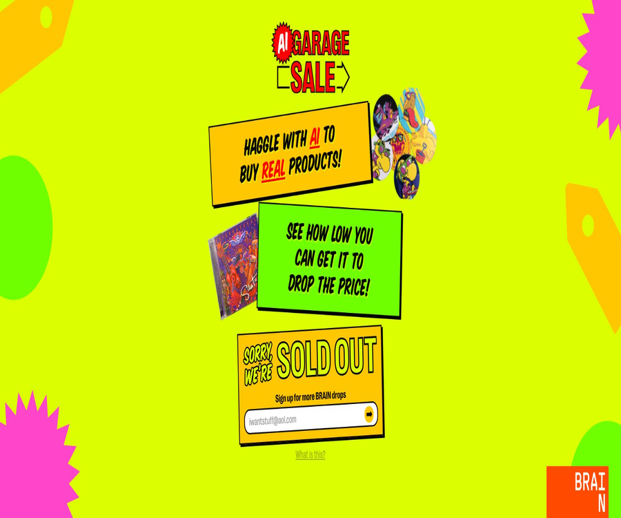 AI Garage Sale