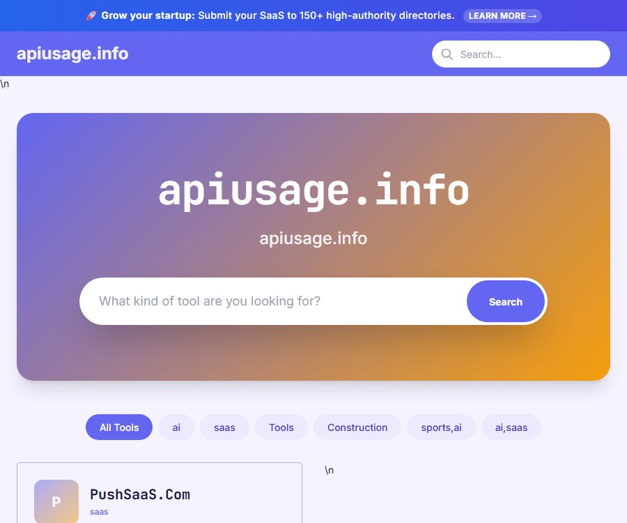 apiusage.info