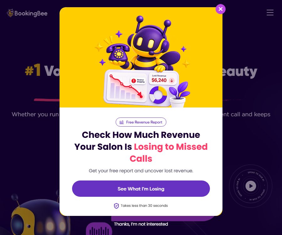 AI Receptionist for Beauty Salons