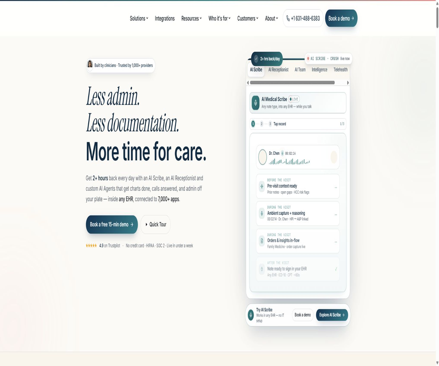 Best Ambient AI Medical Scribe for any EHR