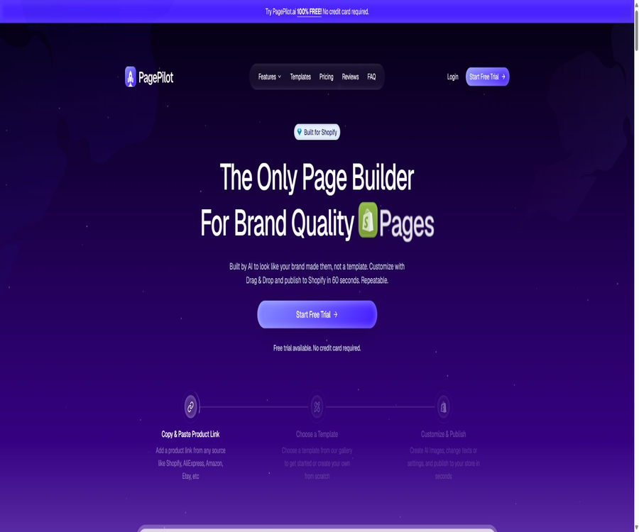 AI Shopify Landing Page Builder