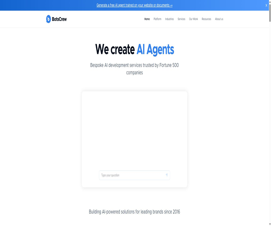 #1 Chatbot Development Company