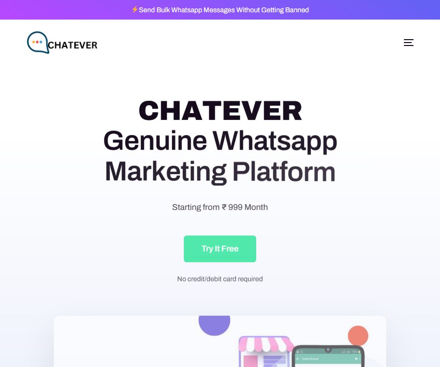 Chatever - Genuine Whatsapp Marketing Platform