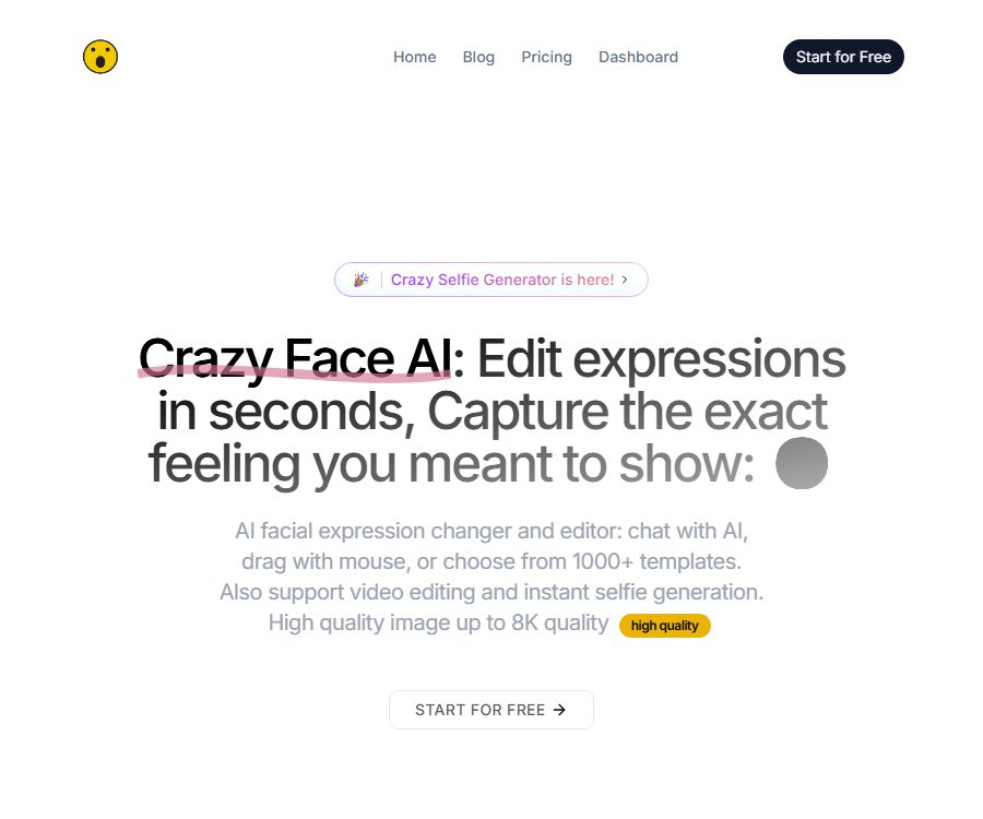 AI facial expression changer and facial expression editor