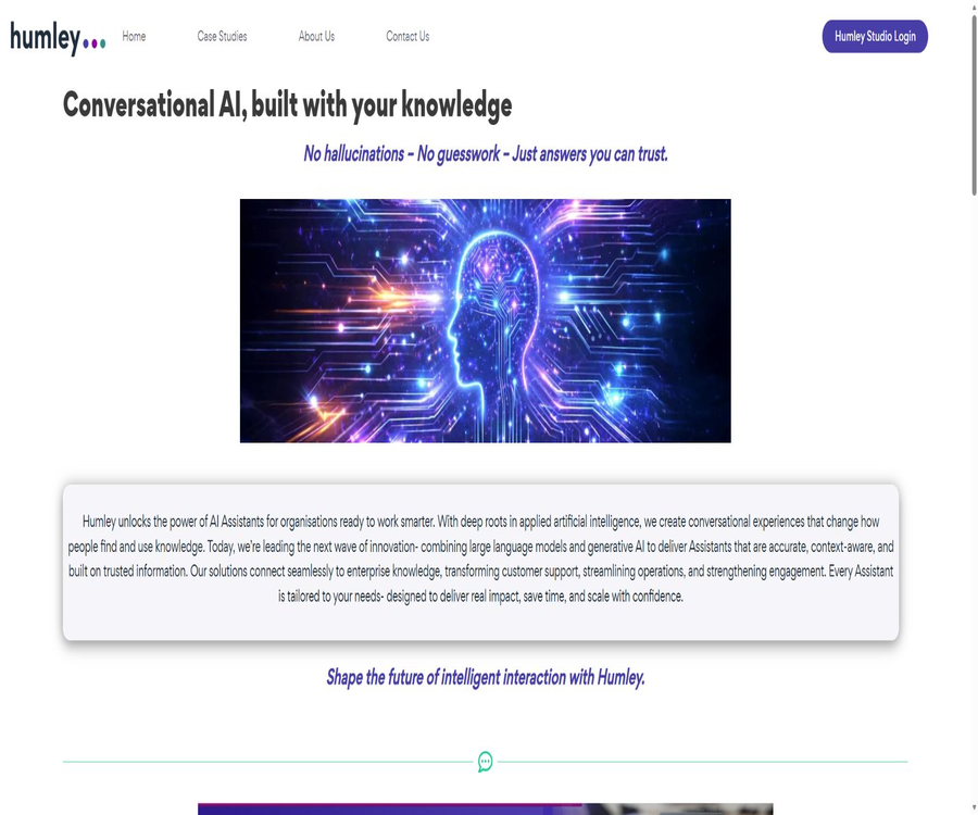 Humley - Conversational AI for Enterprise
