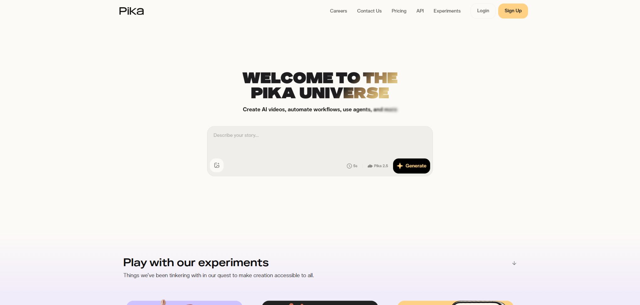 Pika AI视频生成